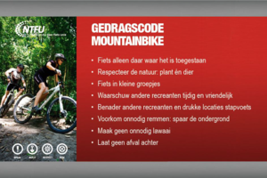 Gedragcode mountainbiken van het NTFU