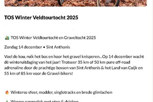 TOS Winter Veldtour- en Graveltocht 2025